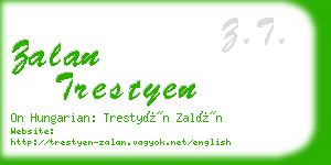 zalan trestyen business card